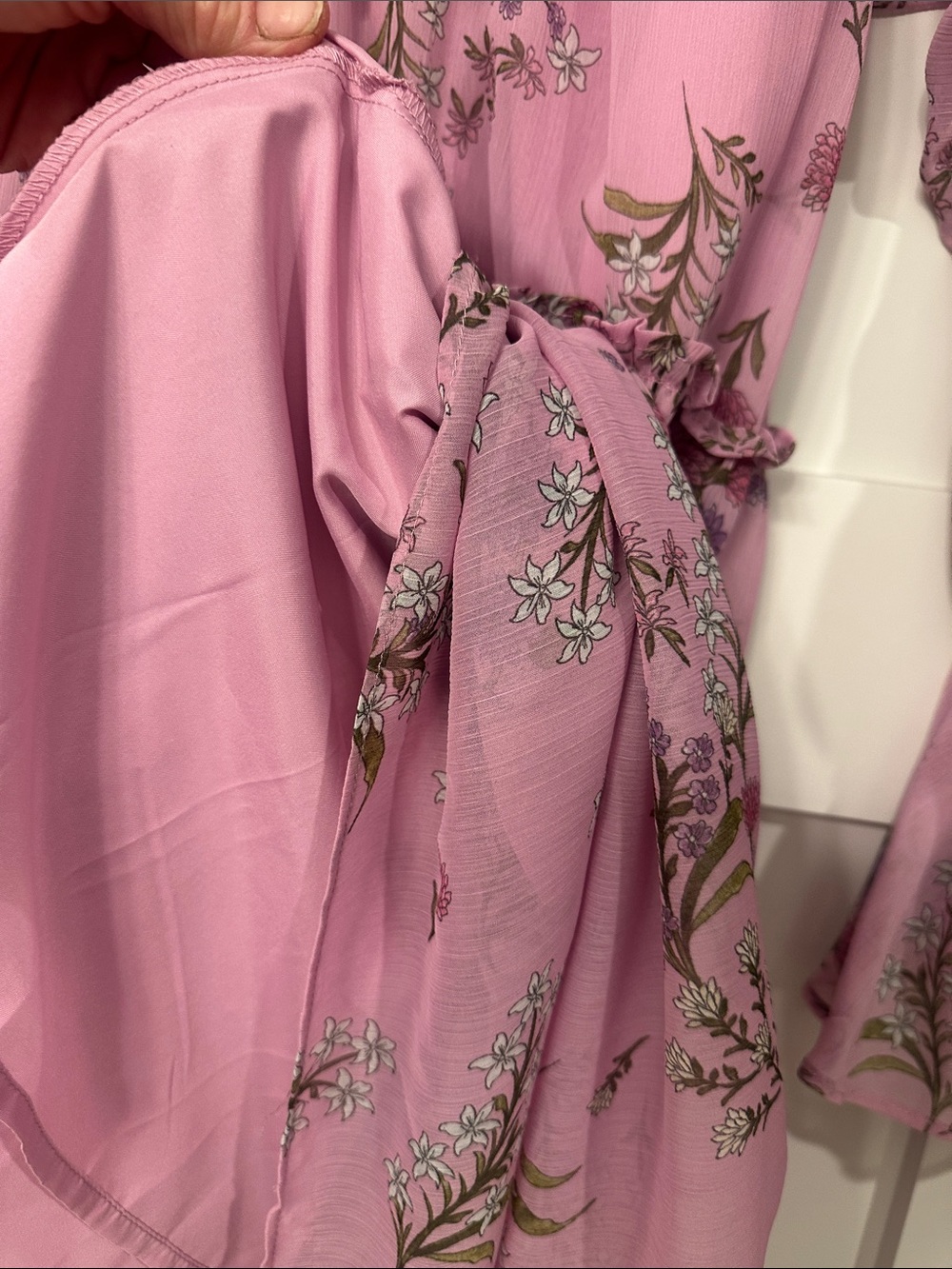 Steve Madden Dusty Pink Floral High-Low Maxi Dress - Picture 5 of 5